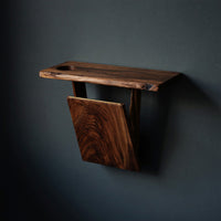 Solid Wood Sofa Arm Table Farmhouse Armrest Rustic