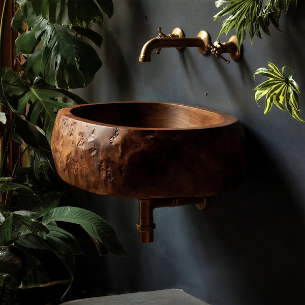 Solid Wood Sink Vanity Handcrafted Solid Bathroom
