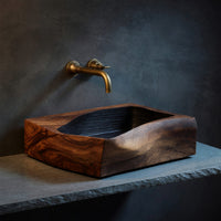 Solid Wood Sink Vanity Farmhouse Wall Mounted Bathroom Warm Bathroom
