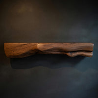 Solid Wood Floating Fireplace Mantel Natural Shelf Entryway