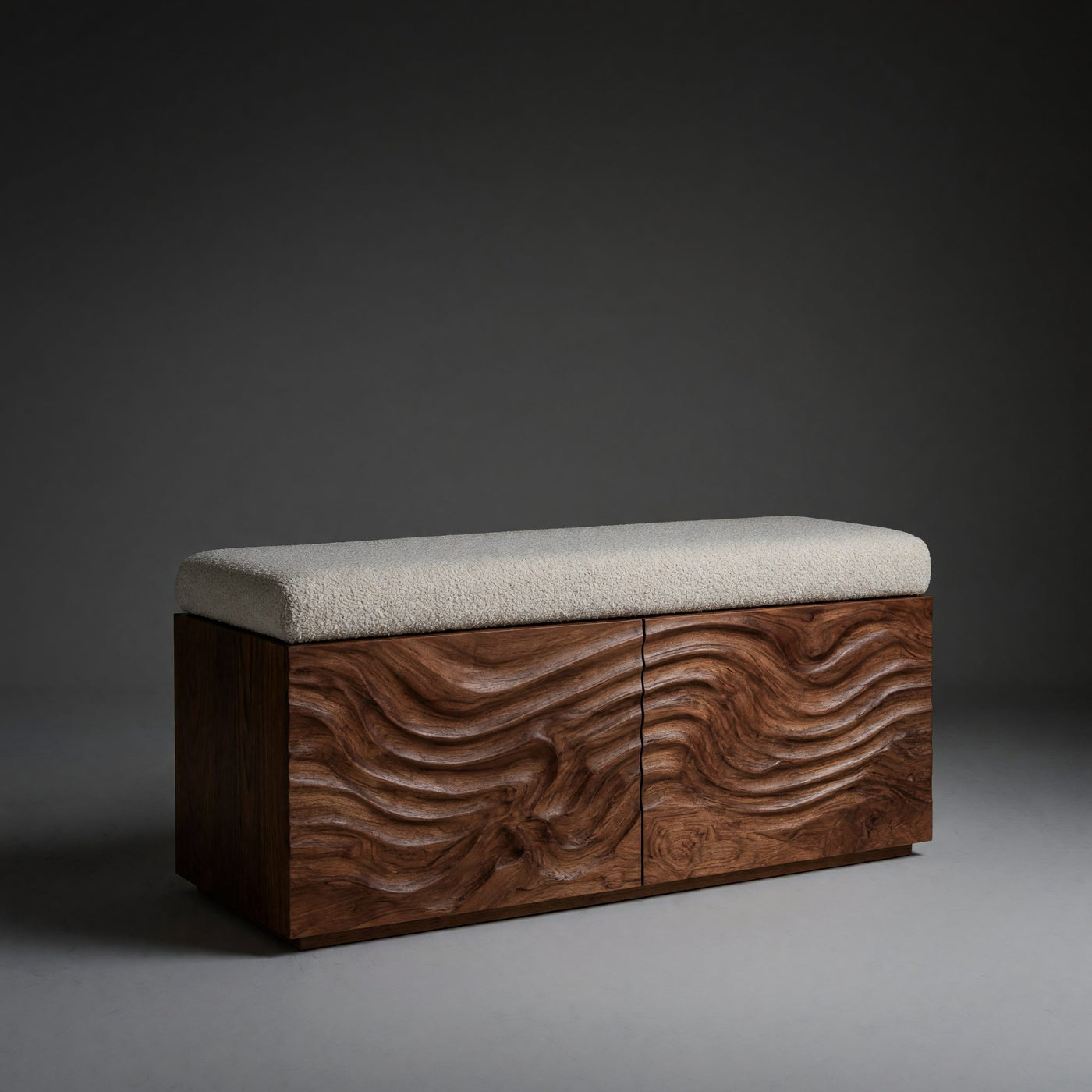 Solid Wood Entryway Storage Bench Elegant Hidden Bedroom