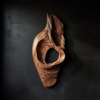 Hollowed Curve Wall Sculpture with an Open Core — view 1