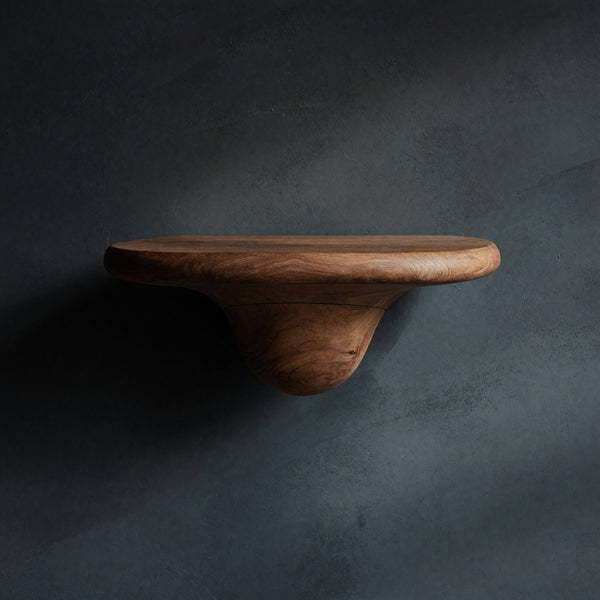 Solid Wood Mushroom Shelf Handcrafted Solid Bedroom
