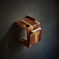 Solid Wood Sofa Arm Table Handcrafted Live Edge Armrest