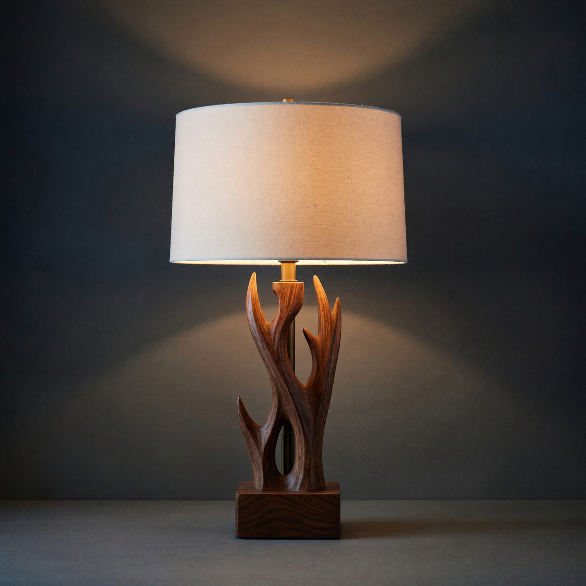 Rustic Wooden Wall Mounted Light With Branch Form For Bedroom