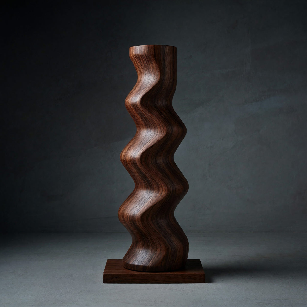 Solid Wood Sculpture Wall Art Mid Century Abstract Home