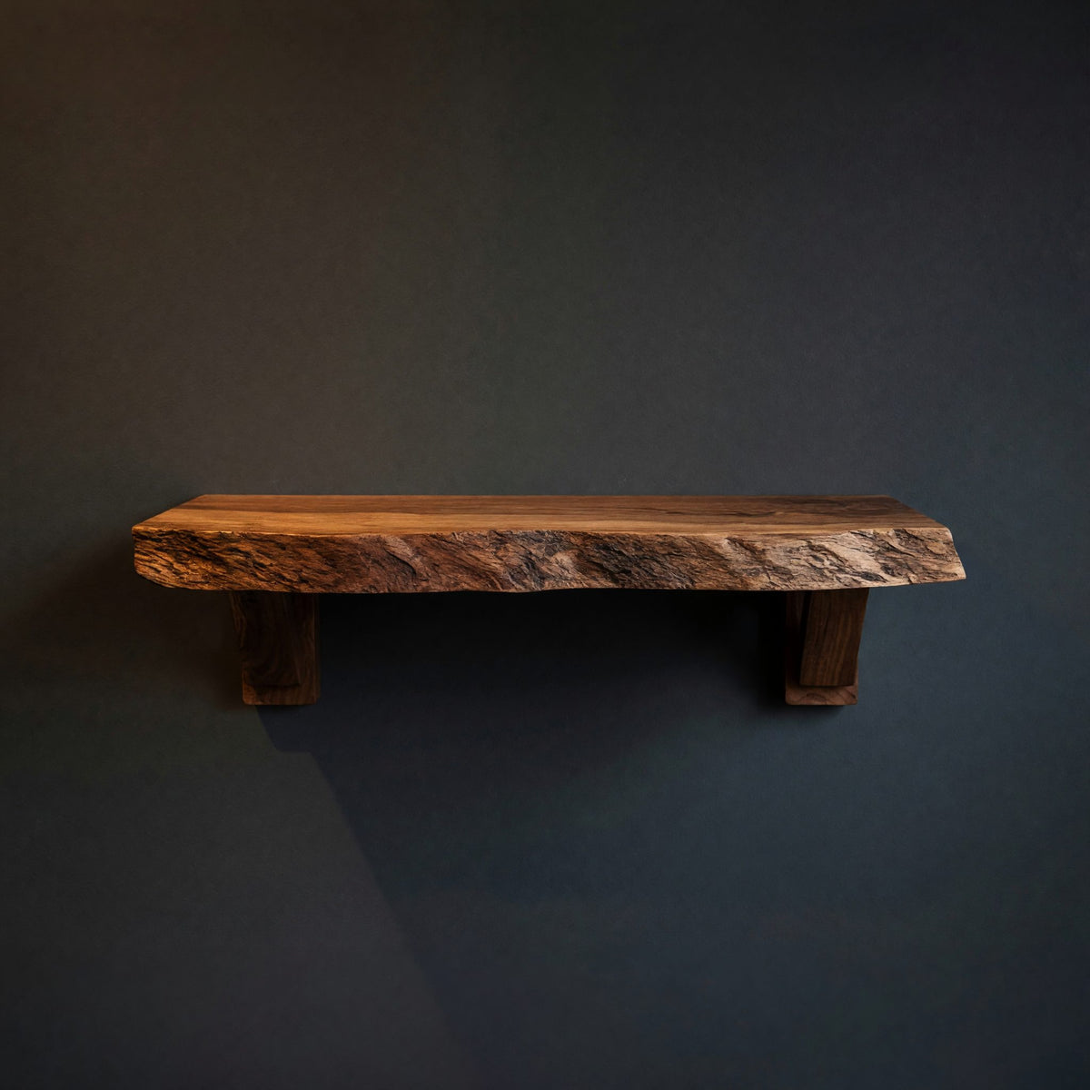 Solid Wood Natural Wood Floating Shelves Handcrafted Solid Shelf Festive Entryway