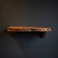 Solid Wood Natural Wood Floating Shelves Handcrafted Solid Shelf Festive Entryway