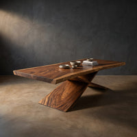 Minimalist Freeform Dining Table For Small Dining Space, view 2