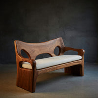 Solid Wood Sofa With Sculptural Frame Home, view 2