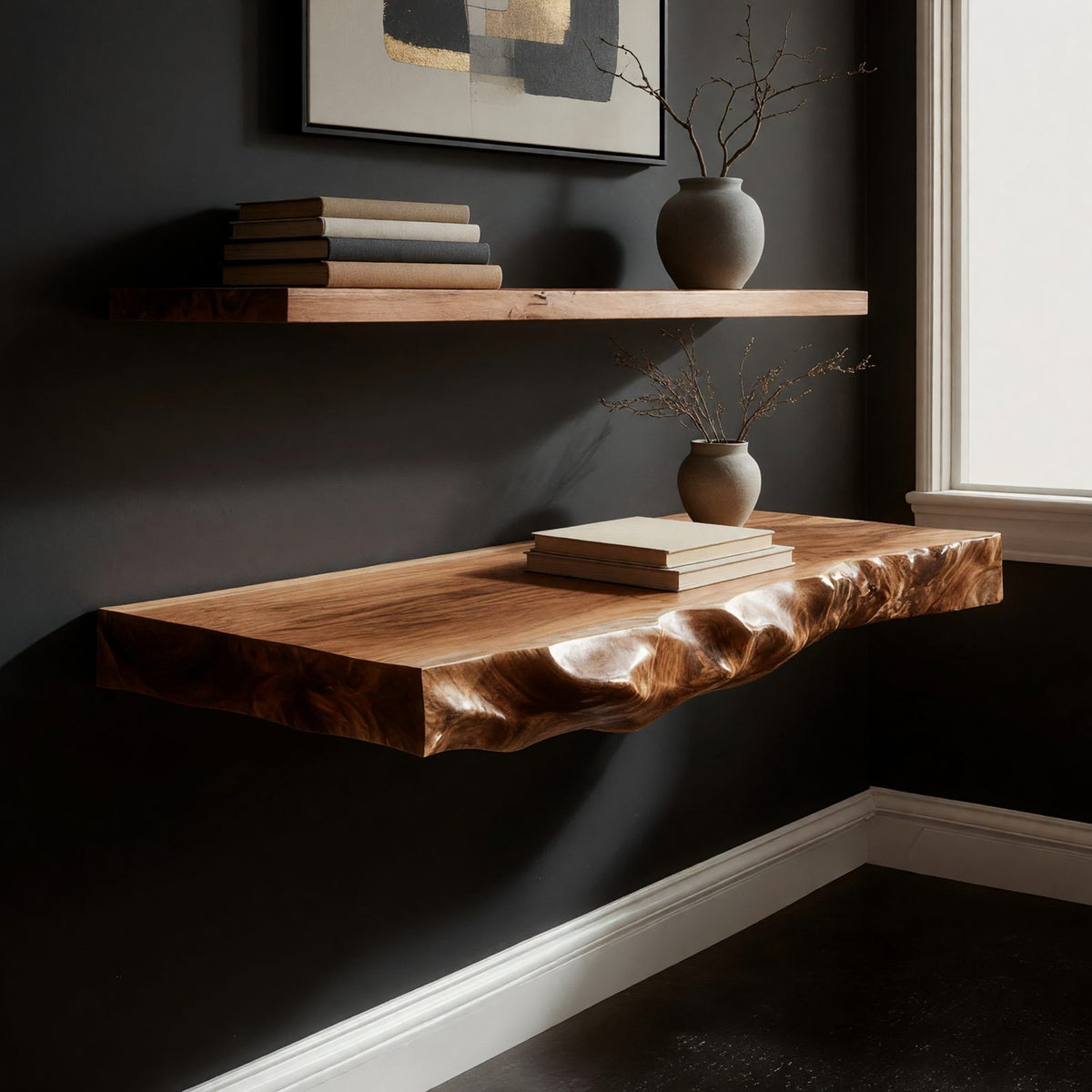 Natural wood grain detail