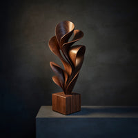 Solid Wood Sculpture Wall Art Farmhouse Solid Outdoor Garden Decoration, view 2