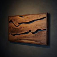 Solid Wood Headboard Live Edge With Natural Woodgrain, view 2