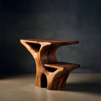 Artistic Side Table Unique Multi Tiered Design For Home, view 2