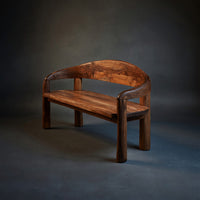 Solid Wood Outdoor Garden Bench Solid Live Edge Entryway Modern Interiors, view 2