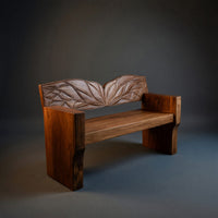 Solid Wood Outdoor Garden Bench Solid Entryway Natural Style Home, view 2