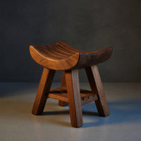 Solid Wood Teak Shower Bench Handcrafted Spa Style Bathroom, view 2