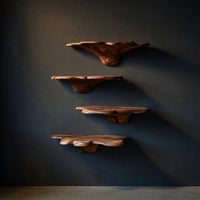 Solid Wood Mushroom Shelf Mid Century Halloween Living Room, view 2
