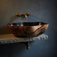 Solid Wood Sink Vanity Mid Century Bathroom Decor, view 2