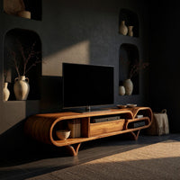 A Ribbon That Stopped Moving: Sculptural TV Console, view 2