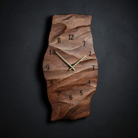 Solid Wood Clock Natural Grain Art Wall Living Room, view 2