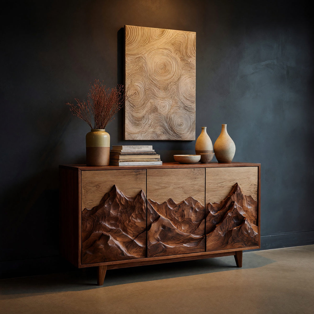 Natural wood grain detail