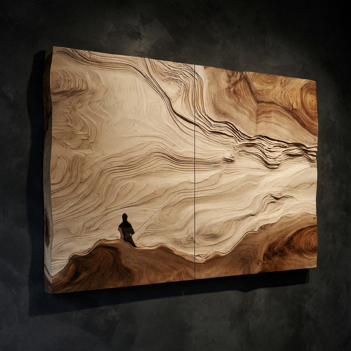 Natural wood grain detail
