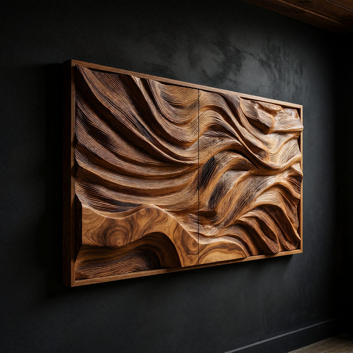Natural wood grain detail