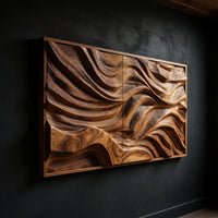 Windswept Ridge Wall Panel for a Dark Modern Lounge, view 2 — view 2