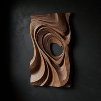 Sweeping Swirl Wall Art, Cut Through at the Center, view 2 — view 2