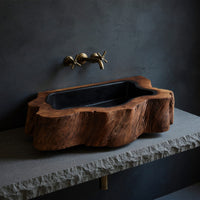 Solid Wood Sink Vanity Farmhouse Wall Mounted Bathroom, view 2