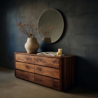 Solid Wood Sideboard Quiet Luxury Living Room, view 2