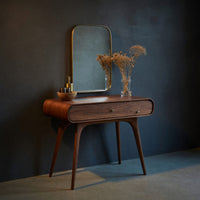 Solid Wood Dressing Table Sithttmv016vntna Mid Century Vanity With Drawers Bedroom, view 2