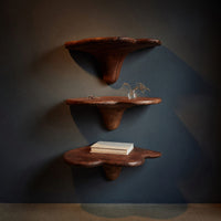 Solid Wood Mushroom Shelf Farmhouse Solid Living Room, view 2