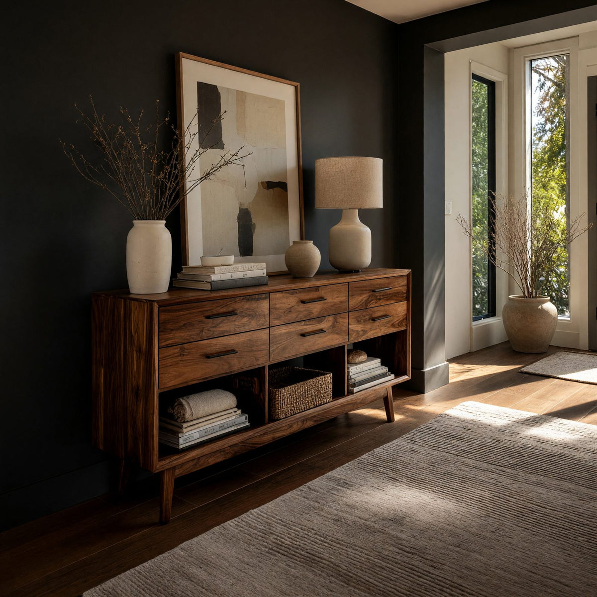 Natural wood grain detail
