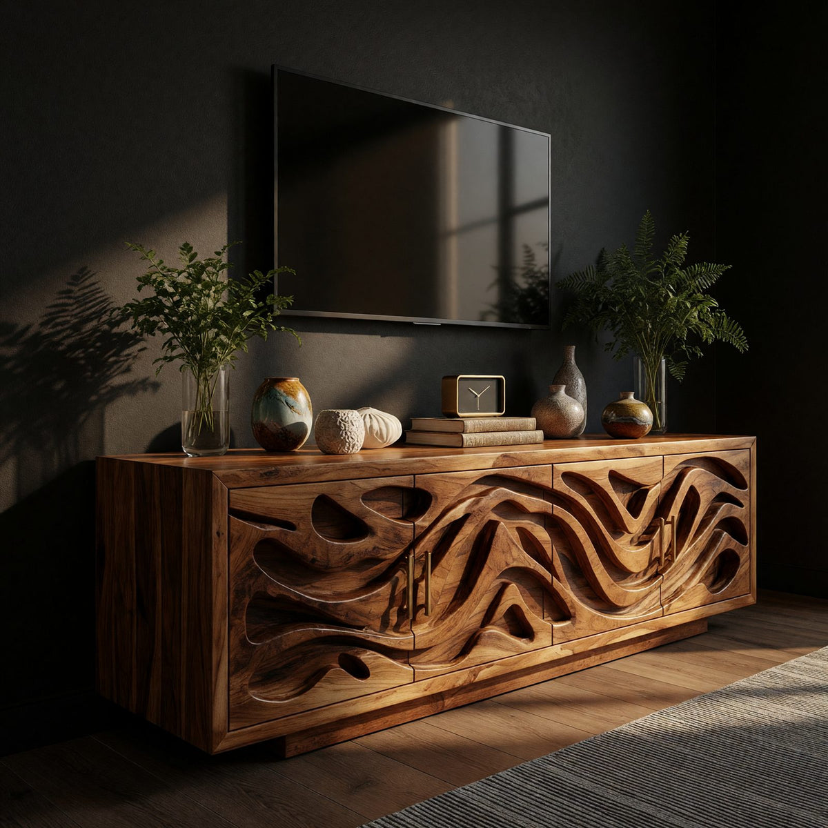 Natural wood grain detail