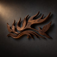 Scandinavian Contour Wall Decor For Lake House Interior, view 2