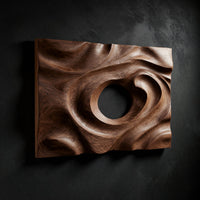 Dune Ripple Wall Relief, Cut and Carved by Hand, view 2 — view 2