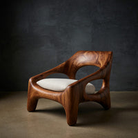 Solid Wood Chair Sculptural Outdoor Porch, view 2