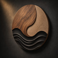 Scandinavian Abstract Wall Decor For Modern Farmhouse Interior, view 2