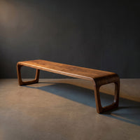Elegant Sculptural Entryway Bench For Modern Hallway Seating, view 2