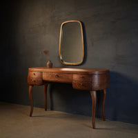 Solid Wood Dressing Table Vintage With Drawers Bedroom, view 2