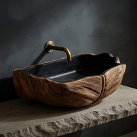 Solid Wood Sink Vanity Farmhouse Solid Traditional Bathroom, view 2
