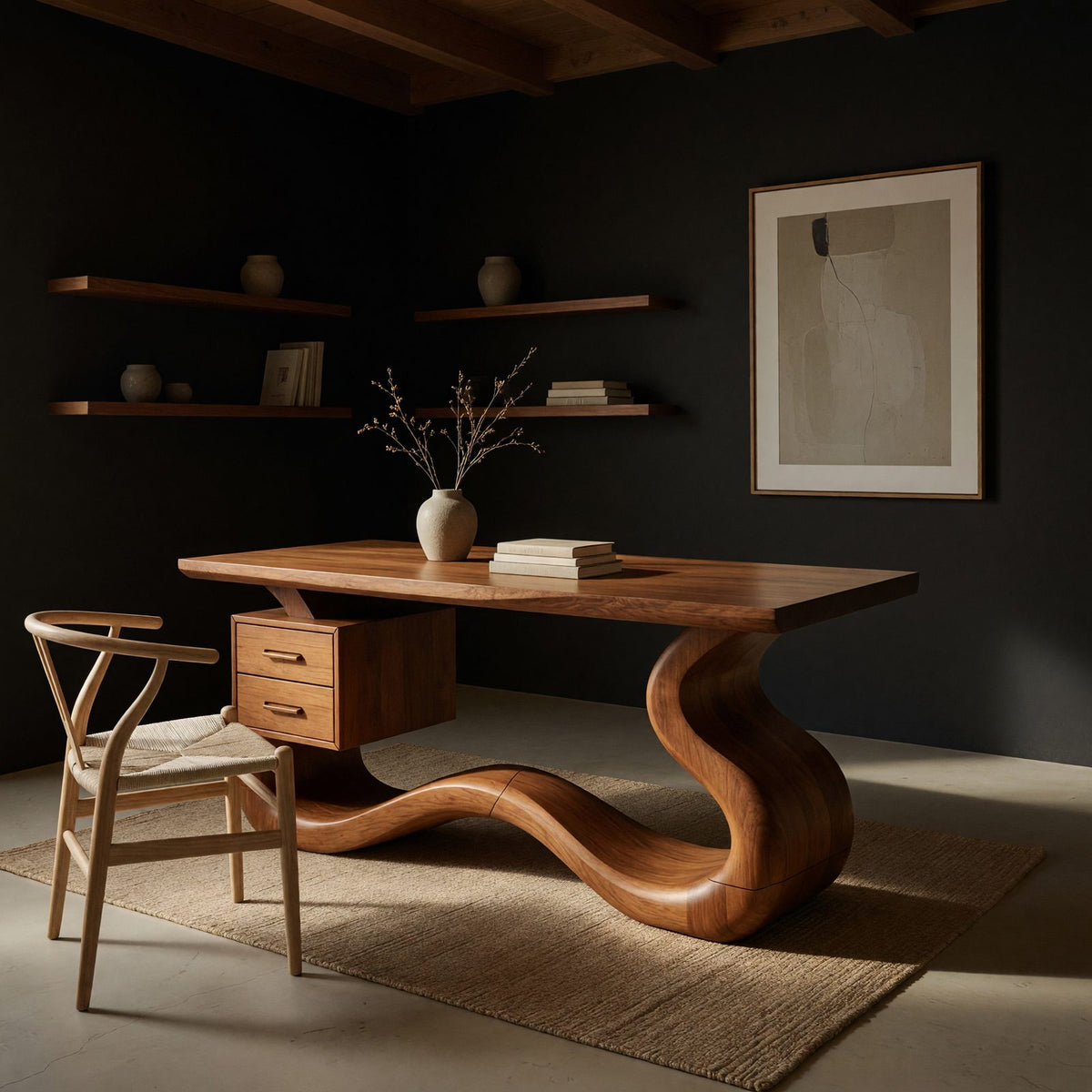 Natural wood grain detail