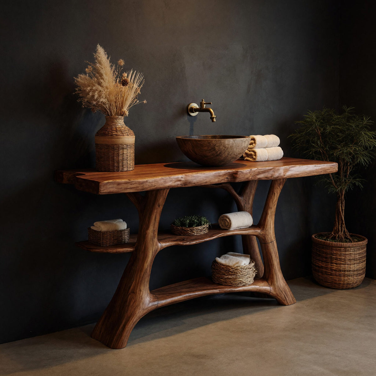 Natural wood grain detail