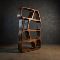 Scandinavian Artistic Bookshelf Display Organizer For Bedroom Space, view 2