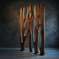 Solid Wood Room Divider Sculptural Piece Entryway Living Open Space, view 2