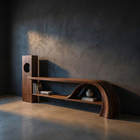 Minimalist Organic Tv Stand For Apartment Interior Design, view 2