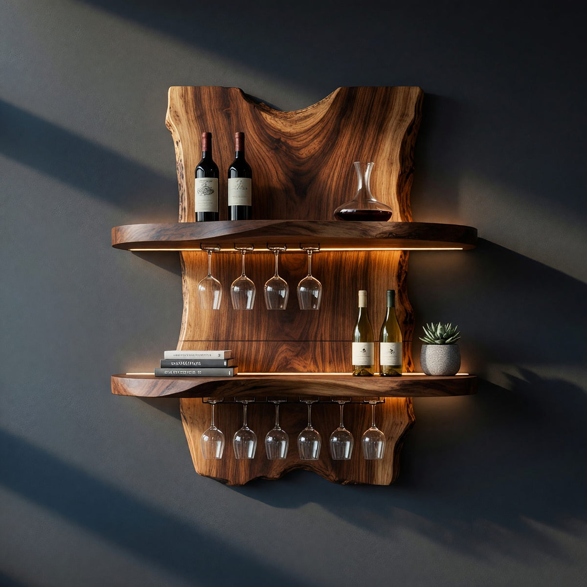 Natural wood grain detail