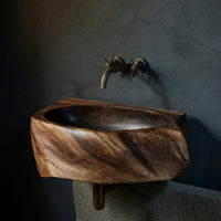 Solid Wood Sink Vanity Handcrafted Solid Natural Bathroom, view 2